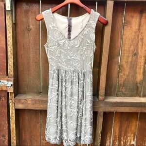 Nordstrom’s Trinity Rose Print Lace Dress w/ Slip